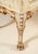 1930s Italian Antique Gilt Carved Upholstered Bench With Floral Fabric For Sale - Image 5 of 7