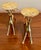 1980s Vintage Brass Deer Candle Holders - A Pair For Sale - Image 5 of 8