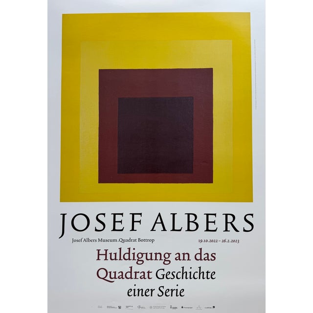 Exhibition poster featuring Study for Homage to the Square, 1957 by Josef Albers (1888–1976). Josef Albers was a...