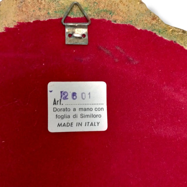 Late 20th Century Italian Giltwood Framed Wash Closet Mirror For Sale - Image 5 of 5