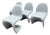 Verner Panton for Vitra Panton Chairs, Set of Four For Sale