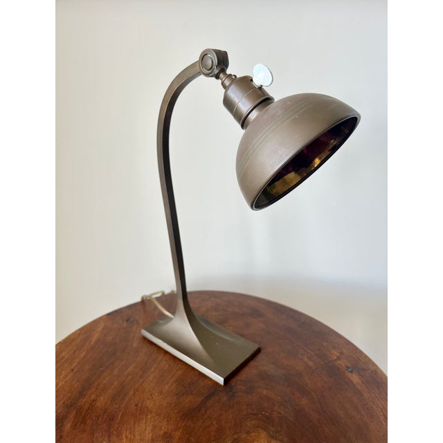 Early 20th Century Art Deco Brass Table Lamp, France For Sale - Image 15 of 15