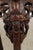 Chinese Antique Hexagonal Carved Plant Stand With Inlaid Marble Top For Sale - Image 12 of 13