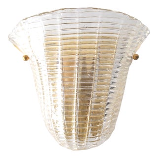 Small Murano Glass Wall Light For Sale