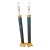 1980s "Galaxy" Brass Floor Lamps - a Pair For Sale
