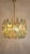 Mid-Century Modern Vintage Italian Multicolour Poliedri Murano Glass Chandelier | 71 Elements, Gold Frame For Sale - Image 3 of 5