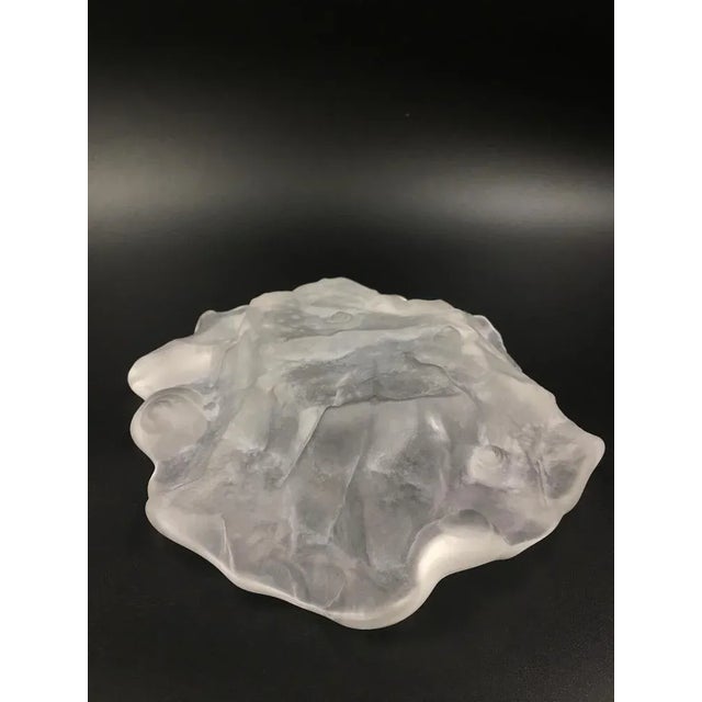 1930s Art Deco Frosted Glass Bowl with Shells and Fossil, 1930s For Sale - Image 5 of 6