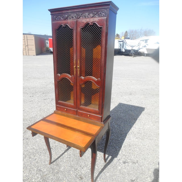 Baker Furniture Company Vintage Baker Furniture French Secretary Fold Out Desk For Sale - Image 4 of 8