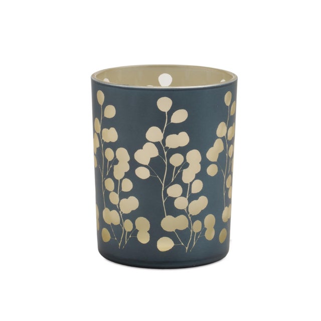 2020s Frosted Foliage Candle Holder (Set of 2) For Sale - Image 5 of 6