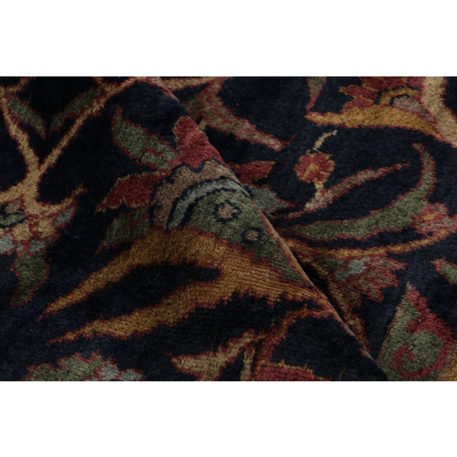 Oversized Antique Shahrestan Rug in Blue With Floral Patterns, From Rug & Kilim For Sale - Image 10 of 11