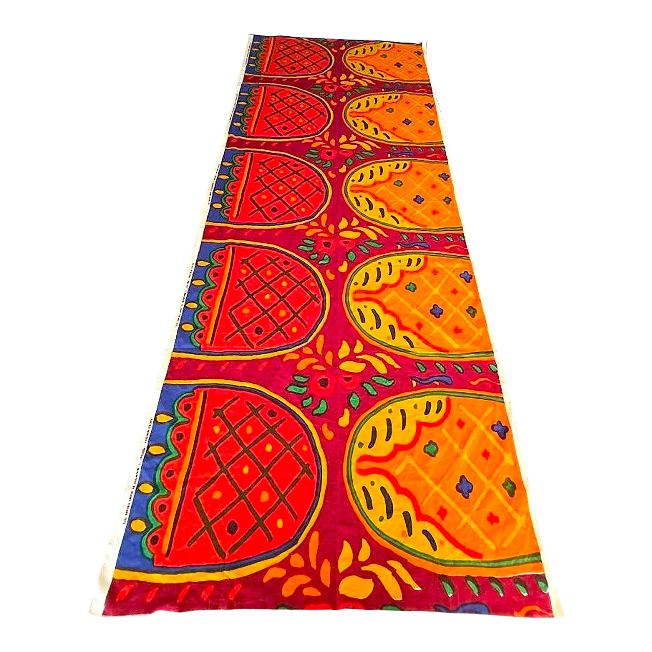 1970s Marimekko Cotton Textile, Posetiivi Pattern Designed by