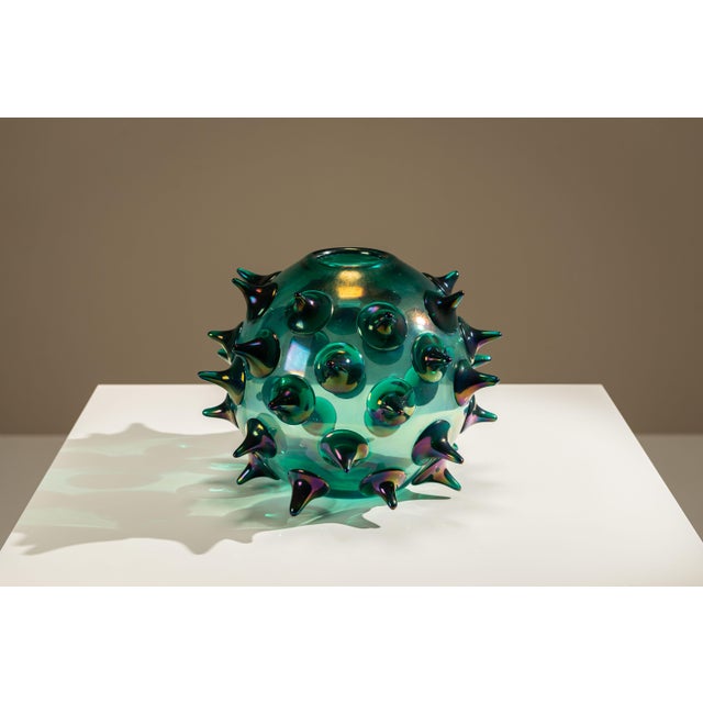 2000 - 2009 Riccio Vase in Green by Gae Aulenti for Venini, Italy, 2006 For Sale - Image 5 of 15