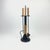Modern Fireplace Tool Set (66cm) Matte Black & Natural Wood Handles – 4 Piece Kit For Sale - Image 10 of 10