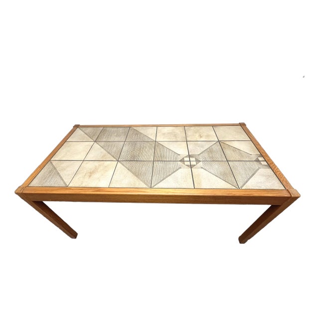 Mid 20th Century Tiled Coffee Table by Gangso Mobler For Sale