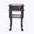 Antique Chinese Floral & Figural Carved Rosewood Rouge Marble Top Stand C1920 For Sale - Image 9 of 12