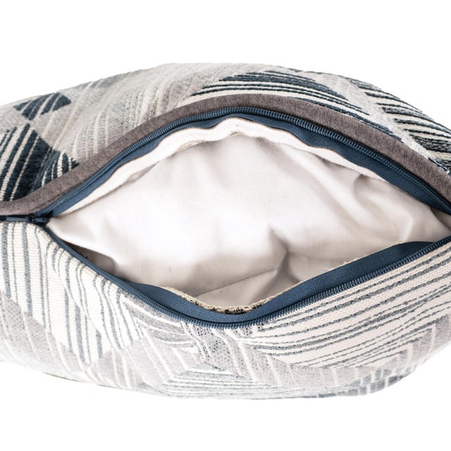 Prisma Navy 24x24 Poly Filled Pillow For Sale In Chicago - Image 6 of 11