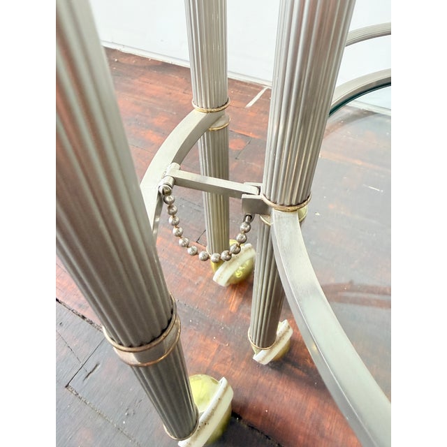 French French Extending Bar Cart, Maison Jansen Manner, Mid-20th Century For Sale - Image 3 of 10