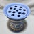 Wedgwood Vintage MCM Wedgwood Jasperware Blue & White Vase Flower Frog For Sale - Image 4 of 5