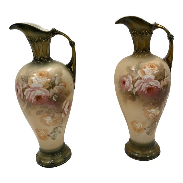 Pair of 1900s Royal Wettina Ewers For Sale