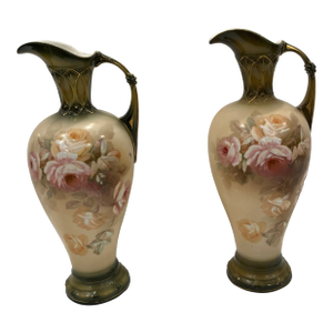 Pair of 1900s Royal Wettina Ewers