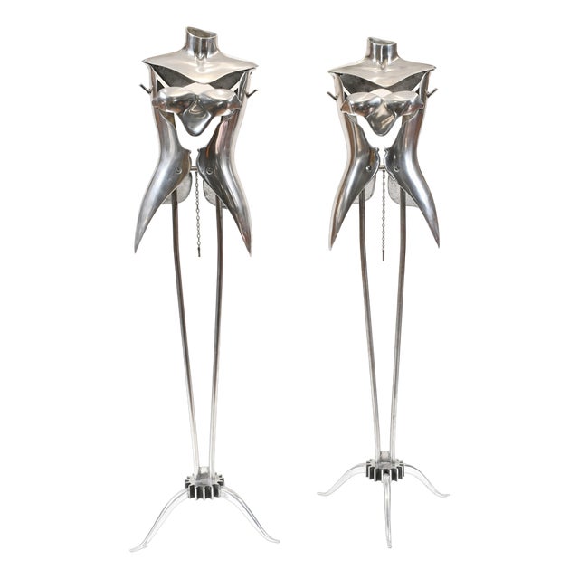 Vintage Metal Mannequins, Set of 2 For Sale