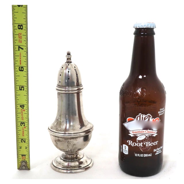 Classic Style Antique Solid Sterling Silver Sugar Shaker - Muffineer For Sale - Image 12 of 13