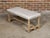 Early 20th Century English 1900s Bleached Wood Bench with Barley Twist Base and Custom Upholstery For Sale - Image 5 of 12