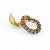 Mid 20th Century Vintage Snake Ring 18 Karat Gold Enamel Flexible Estate Fine Jewelry Scales size 10 For Sale - Image 5 of 7