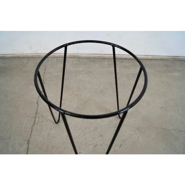Metal 1950’s Mid-Century Modern Iron Hairpin Plant Stand For Sale - Image 7 of 10