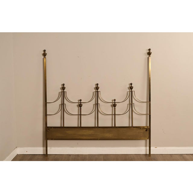 Mastercraft Vintage Brass King Headboard For Sale - Image 16 of 18