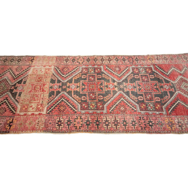 Vintage Turkish Wool Runner For Sale - Image 4 of 7