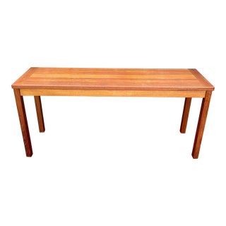 Danish Teak Console Sofa Table Vejle Stole & Mobelfabrik Denmark 1970s For Sale