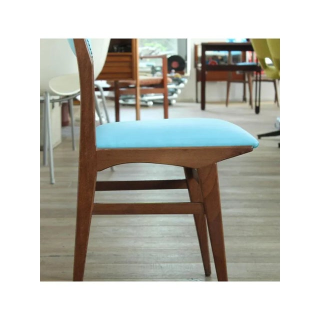 Blue Skai Chairs, 1960, Set of 4 For Sale - Image 14 of 16