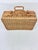 Mid 20th Century Vintage MCM Rattan Bamboo Suitcase Style Picnic Basket For Sale - Image 5 of 9