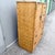 Wood Boho Chic Herringbone Wicker Faux Bamboo Highboy Dresser by Dixie For Sale - Image 7 of 11