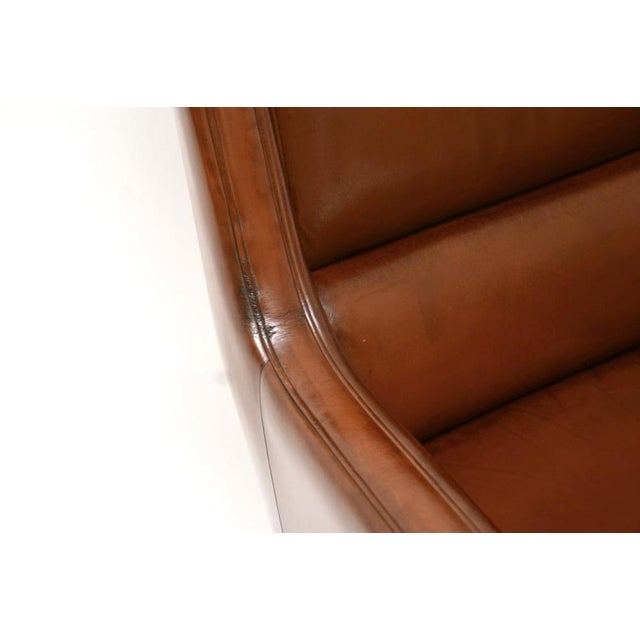 Vintage Danish Leather Swivel Desk Chair, 1960s For Sale - Image 10 of 14