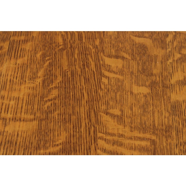 Stickley Mission Oak Arts & Crafts Round Lamp Table For Sale In Philadelphia - Image 6 of 14