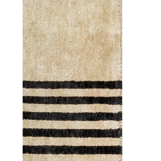 Art Deco Art Deco-Inspired Hand-Knotted Silk & Wool Runner by Doris Leslie Blau For Sale - Image 3 of 6