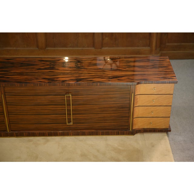 Minimalist Sideboard in Ebony and Sycamore, 1960s For Sale - Image 9 of 13