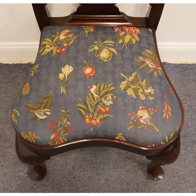 Statton Furniture Warfield Collection Solid Mahogany Traditional Style Dining Side Chair For Sale In Kansas City - Image 6 of 11