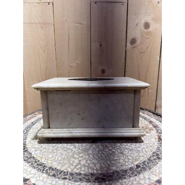 Stone Napoleon III Marble Jewelry Box For Sale - Image 7 of 9