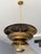 Handmade Solid Brass Tiered Chandelier: Modern Sculptural Pendant Light Fixture For Sale - Image 4 of 15