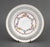Set of Ten Union K Porcelain Dessert Plates, 1921-1929, each with double gilt edge and openwork pierced rims, the cavetti...
