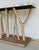 Contemporary Hooker Organic Modern Gray Stone Sculptural Surfrider Console Table For Sale - Image 3 of 7