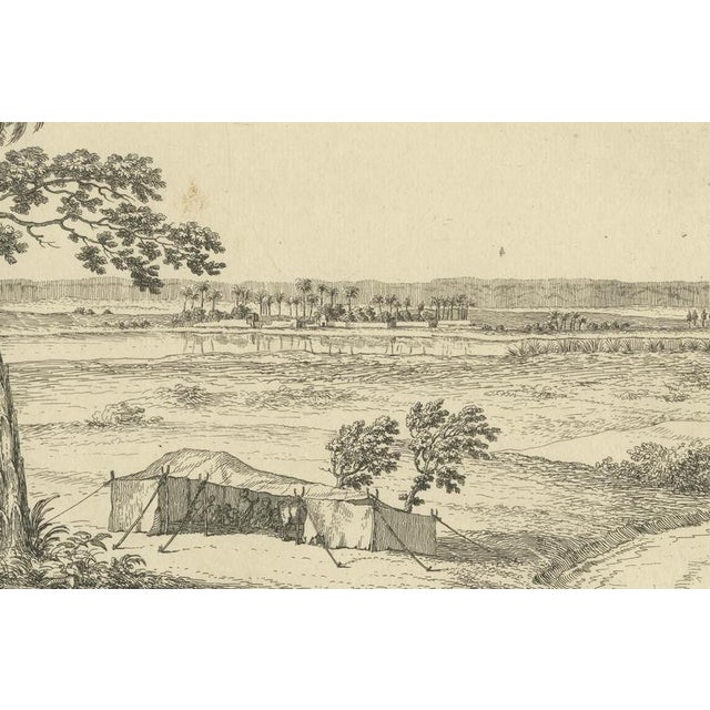Mid 18th Century Norden, Island and Village of Cufeeq Between Sol and Cafi, Egypt, Engraving, 1755 For Sale - Image 5 of 10
