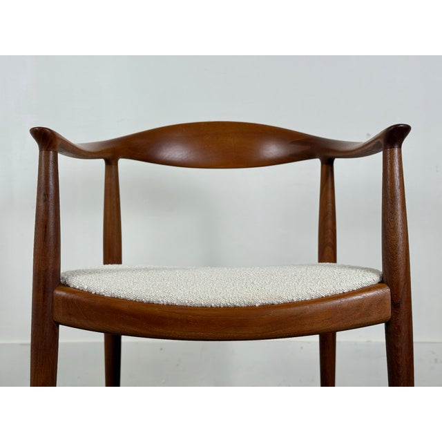 Mid-Century Modern 1960s Hans Wegner - The Chair - Jh 503 Round Chair in Teak - Johannes Hansen Denmark For Sale - Image 3 of 12