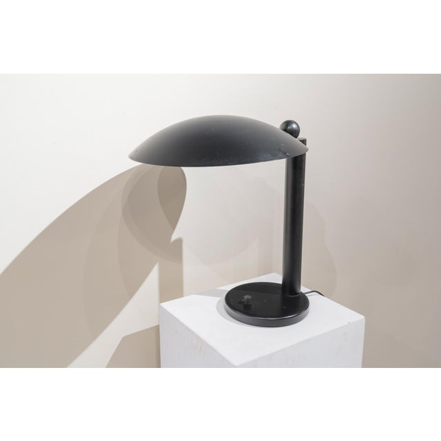 Black Vintage Table Lamp with Folding Shade, 1980 For Sale - Image 8 of 8