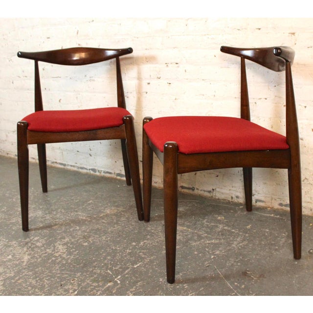 Mid-Century Modern Mid 20th Century Set of Six Vamo Sønderborg Style Wishbone Dining Chairs For Sale - Image 3 of 11