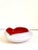 Glass Red & White Murano Attributed Glass Ashtray/Trinket Dish in the Manner of Seguso Vetri D’Arte, 1950s For Sale - Image 7 of 8