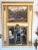 Metal Early 1900's Italian Trumeau Mirror With Hand Painted Inset Top Panel and Gold Details For Sale - Image 7 of 12